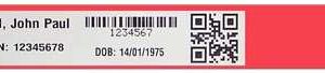 Wristband Adult-Red ZEBRA Z BAND