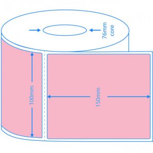 Pink Direct Thermal Labels