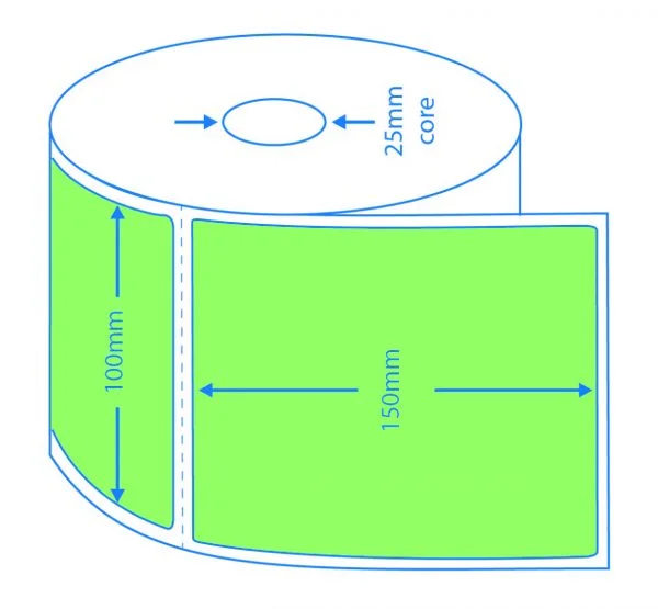 Green Direct Thermal Labels