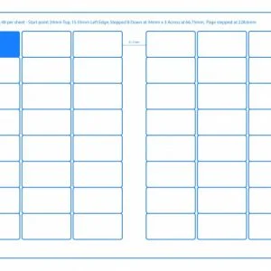 SRA3 Digital Pre Cut Sheets 34x65mm