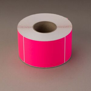 Pink fluoro labels