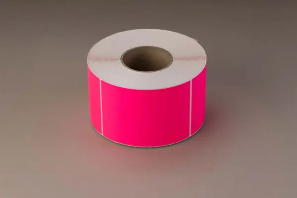 Pink fluoro labels