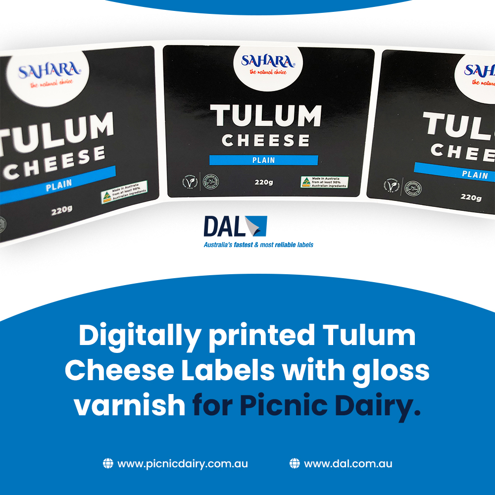 Digitally Printed Tulum Cheese Labels