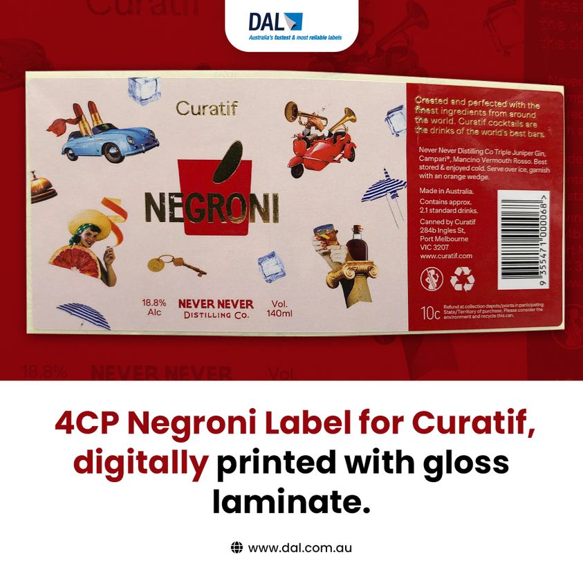 4CP Negroni Label for Curtif