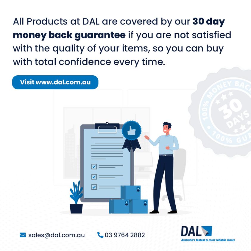 All Products at DAL are covered by our 30 day money back guarantee