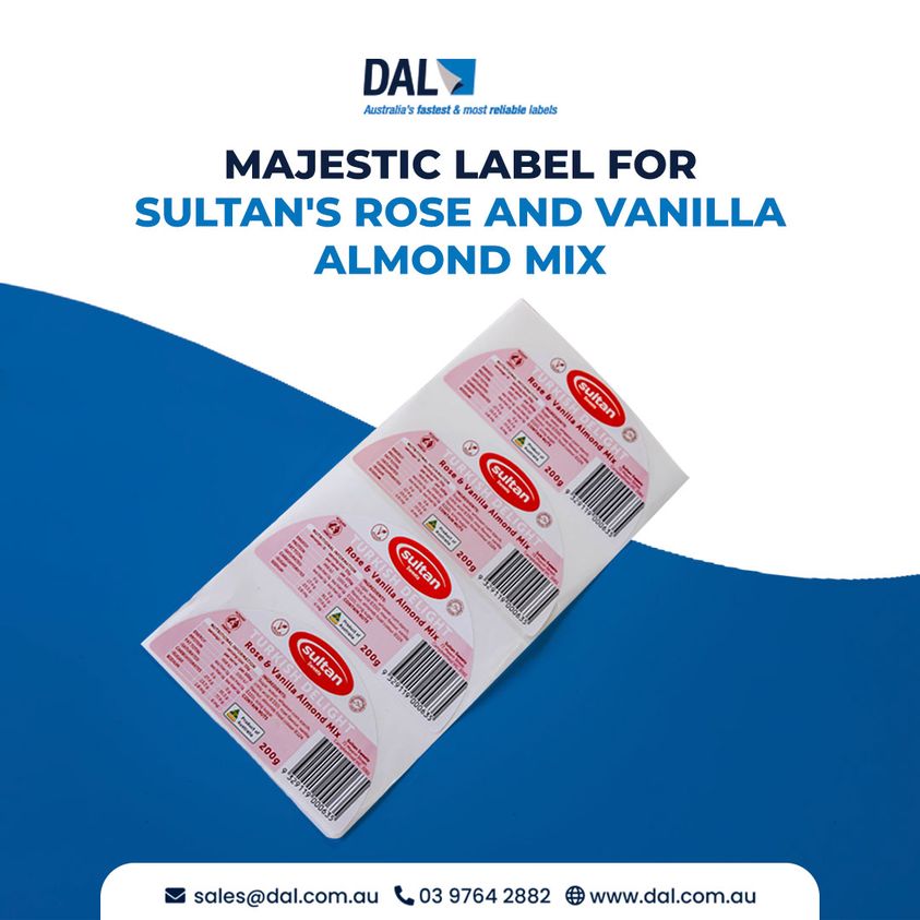 Majestic Label for Sultan's Rose and Vanilla Almond Mix
