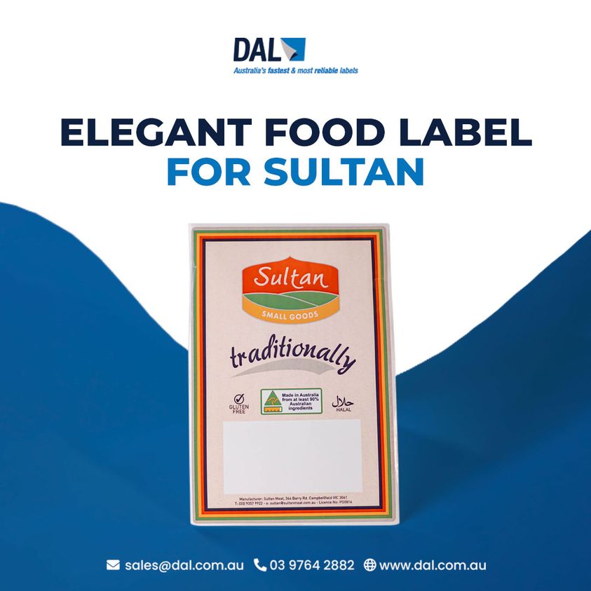 Elegant Food Label for Sultan
