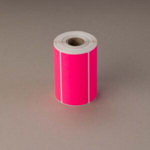 Pink fluro labels