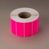 Pink fluro labels