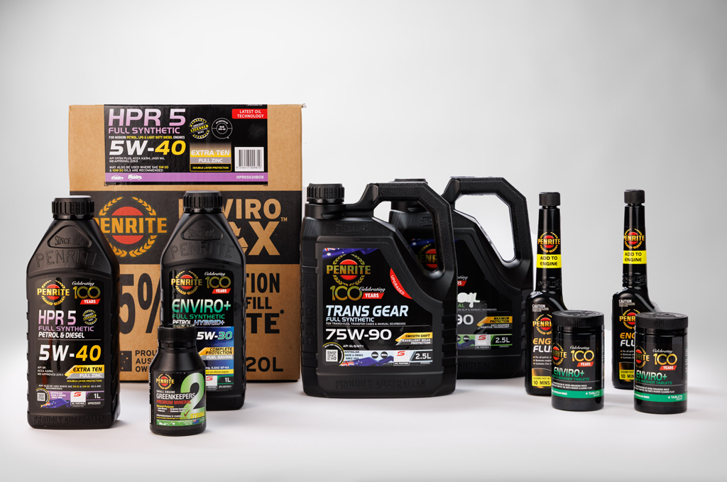 Range of Penrite Oil product labels