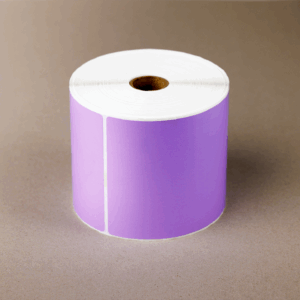 Purple Direct Thermal Labels – 100x150mm | 500/roll | 25mm Core